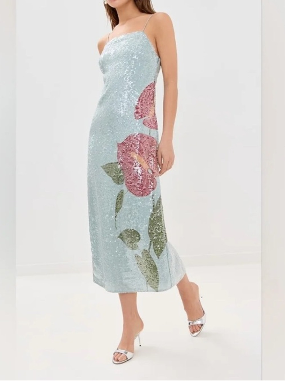 NWT Farm Rio Anthurium Flowers Slip Dress Size XS